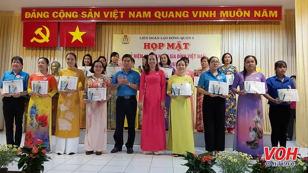 Liên đoàn lao động Quận 3 họp mặt kỷ niệm 19 năm ngày Gia đình Việt Nam