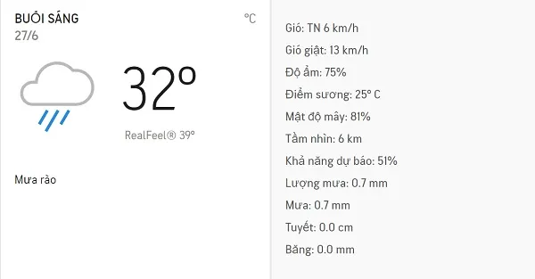 Dự báo thời tiết TPHCM hôm nay 27/6: Chiều mưa dông, đêm không mưa