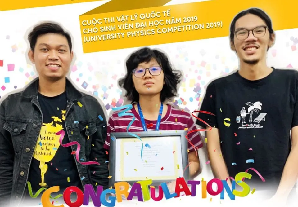 3 sinh viên Đại học Quốc tế đạt thành tích xuất sắc trong cuộc thi Vật lý quốc tế