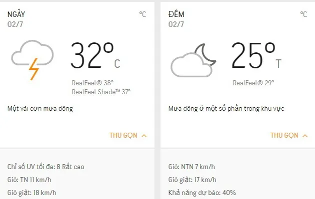 Dự báo thời tiết TPHCM hôm nay 2/7: Mây từng đợt, cuối chiều mưa dông