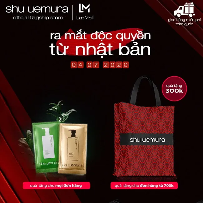 shu uemura ra mắt gian hàng chính hãng trên LazMall với hàng ngàn quà tặng hấp dẫn