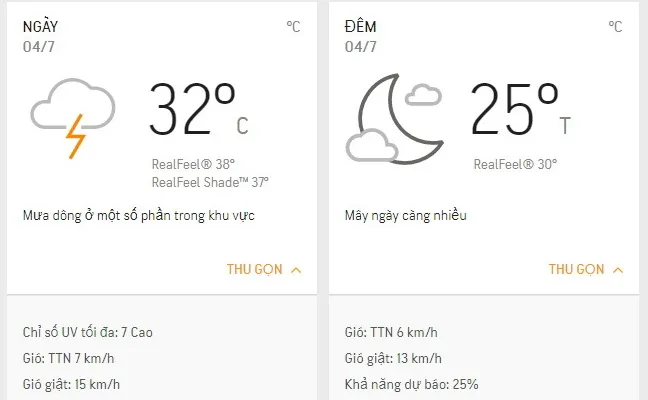 Dự báo thời tiết TPHCM hôm nay 4/7: Mưa dông rải rác cả ngày, lượng UV ở mức 7