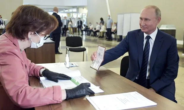 Tổng thống Vladimir Putin có bài phát biểu đầu tiên sau cuộc bỏ phiếu