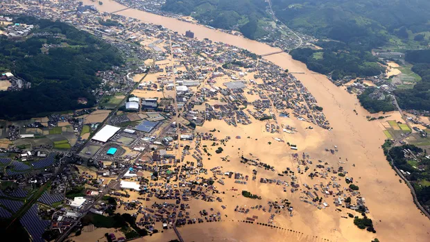 Số người thiệt mạng vì mưa lũ nghiêm trọng ở Nhật Bản tăng lên gần 40 người