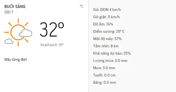 Dự báo thời tiết TPHCM hôm nay 8/7: Sáng nắng, chiều có thể có mưa dông