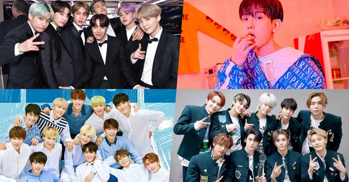 BTS, SEVENTEEN, Baekhyun và NCT đứng top bảng xếp hạng album trên Gaon