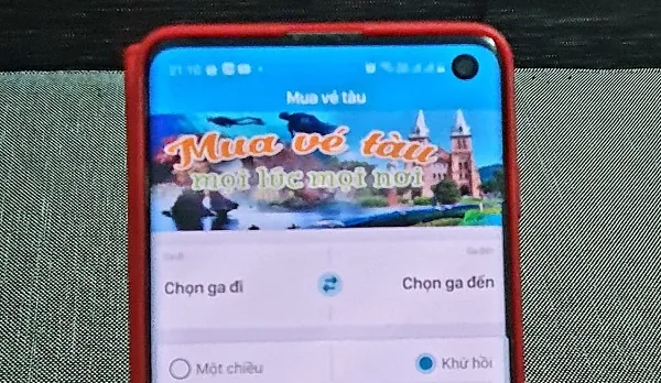 Cách mua vé tàu qua App điện thoại