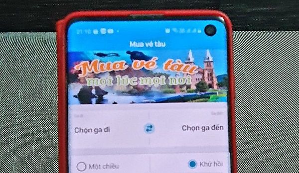 Cách mua vé tàu qua App điện thoại