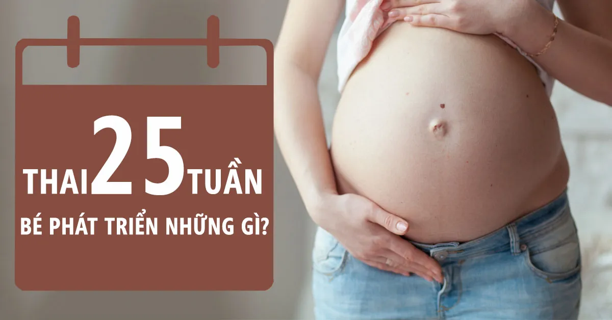 Thai nhi 25 tuần tuổi: Bé đang tập thở, da bớt nhăn nheo