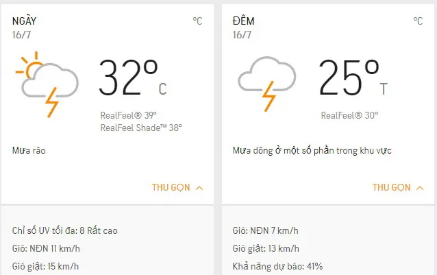 Dự báo thời tiết TPHCM hôm nay 16/7: Có nắng, lượng UV rất cao, mưa rào rải rác