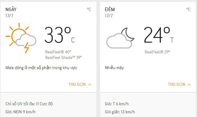 Dự báo thời tiết TPHCM hôm nay 17/7: Nhiều nắng, ít mưa