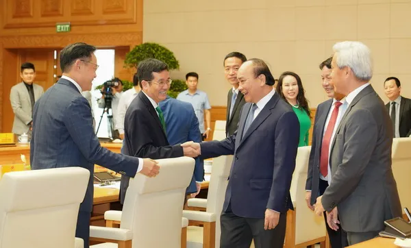 Thủ tướng Chính phủ gặp mặt một số doanh nhân tiêu biểu thuộc Ban IV và YPO Việt Nam