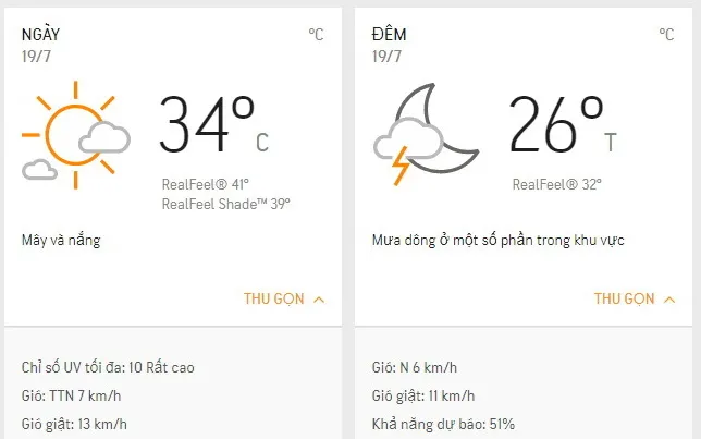 Dự báo thời tiết TPHCM hôm nay 19/7: có nắng, nhiệt độ khá oi bức - Lượng UV ở mức nguy hại