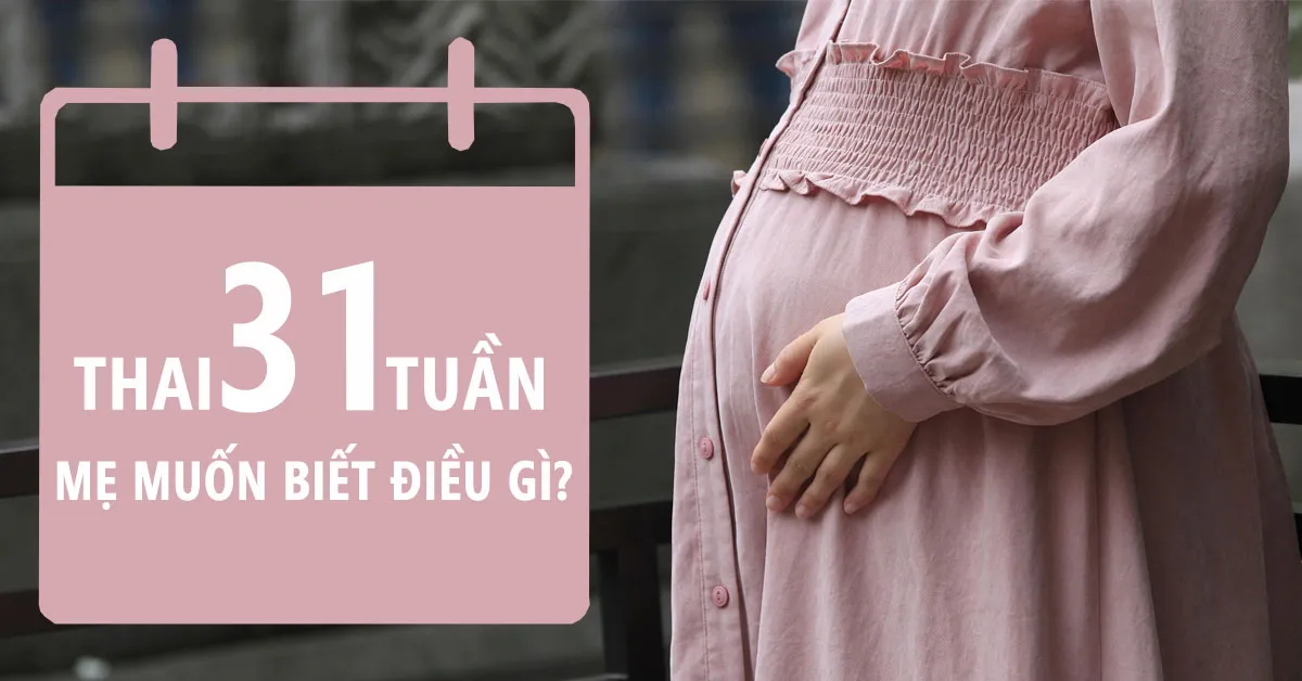 Thai nhi 31 tuần tuổi: Sự phát triển của bé và những lưu ý dành cho mẹ