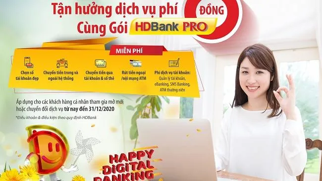 Tận hưởng loạt đặc quyền ưu đãi cùng tài khoản HDBank Pro