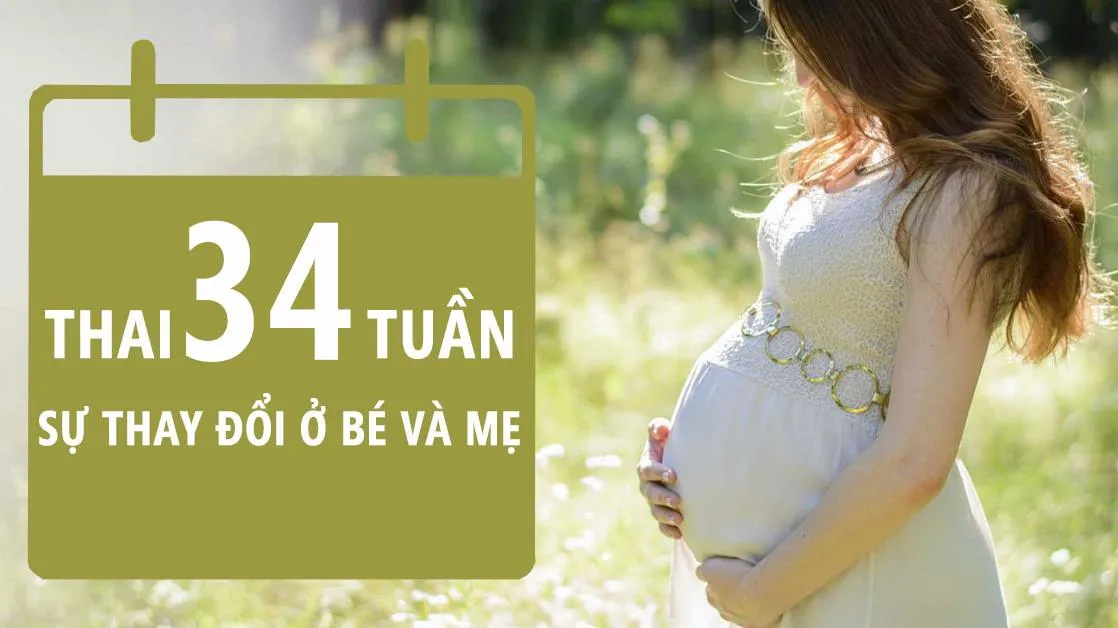 Thai nhi 34 tuần tuổi: Những điều bất ngờ dành cho mẹ