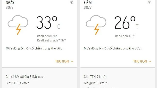 Dự báo thời tiết TPHCM hôm nay 30/7: Trời có mây nhưng vẫn oi nóng dù có mưa dông vài nơi