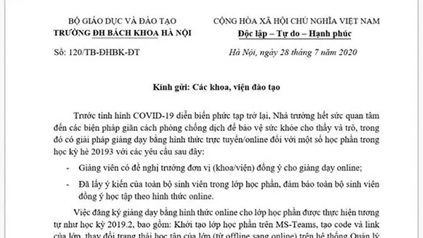 Các trường Đại học hoãn thi học kỳ, chuyển sang học trực tuyến, tổ chức phòng chống dịch COVID-19