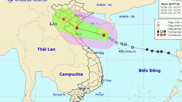 Áp thấp nhiệt đới phát triển thành Bão số 2 (Sinlaku), hướng về đất liền nước ta