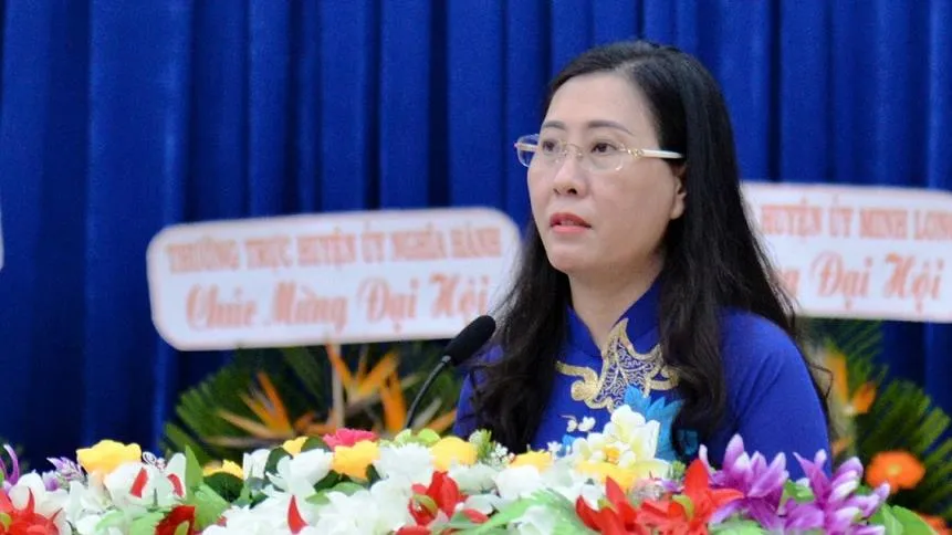 Đồng chí Bùi Thị Quỳnh Vân giữ chức vụ Bí thư Tỉnh ủy Quảng Ngãi