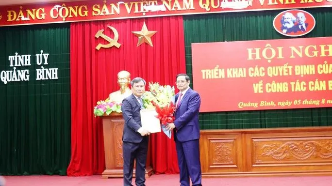 Thứ trưởng Bộ Kế hoạch và Đầu tư Vũ Đại Thắng làm Bí thư Tỉnh ủy Quảng Bình