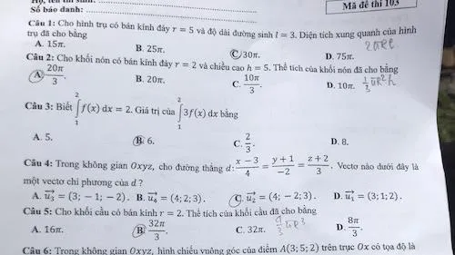 Đề thi THPT quốc gia 2020 môn Toán: Vừa sức, sẽ nhiều điểm 7-8