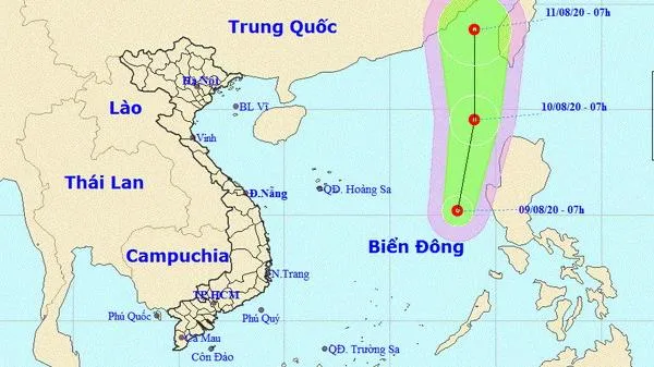 Dự báo thời tiết hôm nay 10/08: Nam Trung Bộ, Tây Nguyên và Nam Bộ có mưa rào và dông