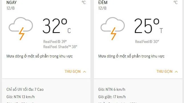 Dự báo thời tiết TPHCM hôm nay 12/08: Chiều có mưa dông, lượng tia UV cao nhất ở mức 7