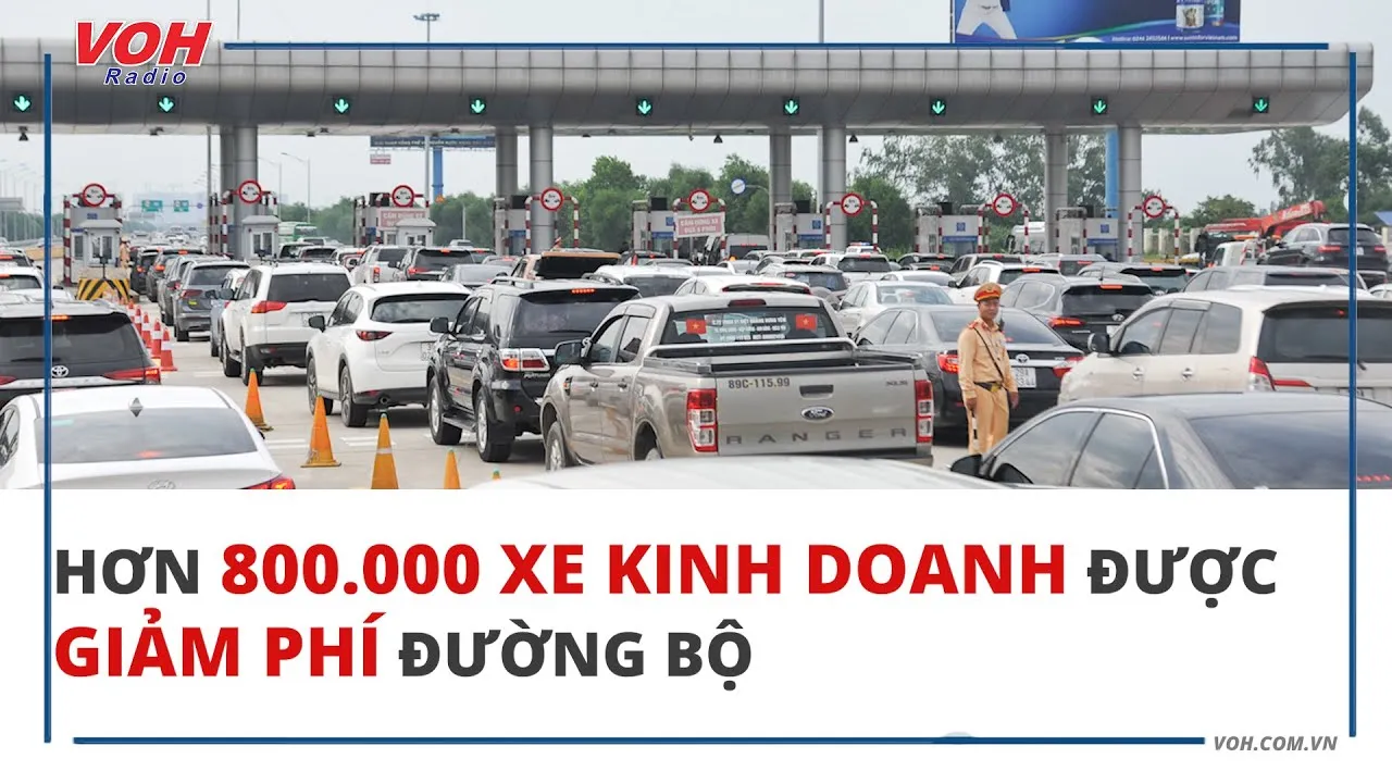 Hơn 800.000 xe kinh doanh được giảm phí đường bộ