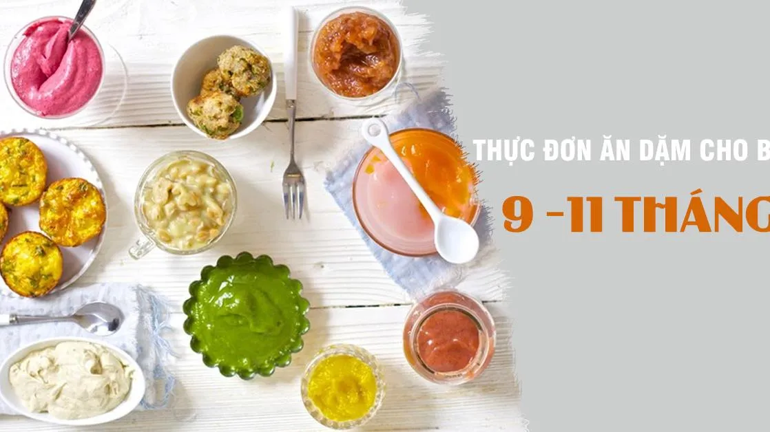 Thực đơn ăn dặm kiểu Nhật 60 món cho bé 9-11 tháng