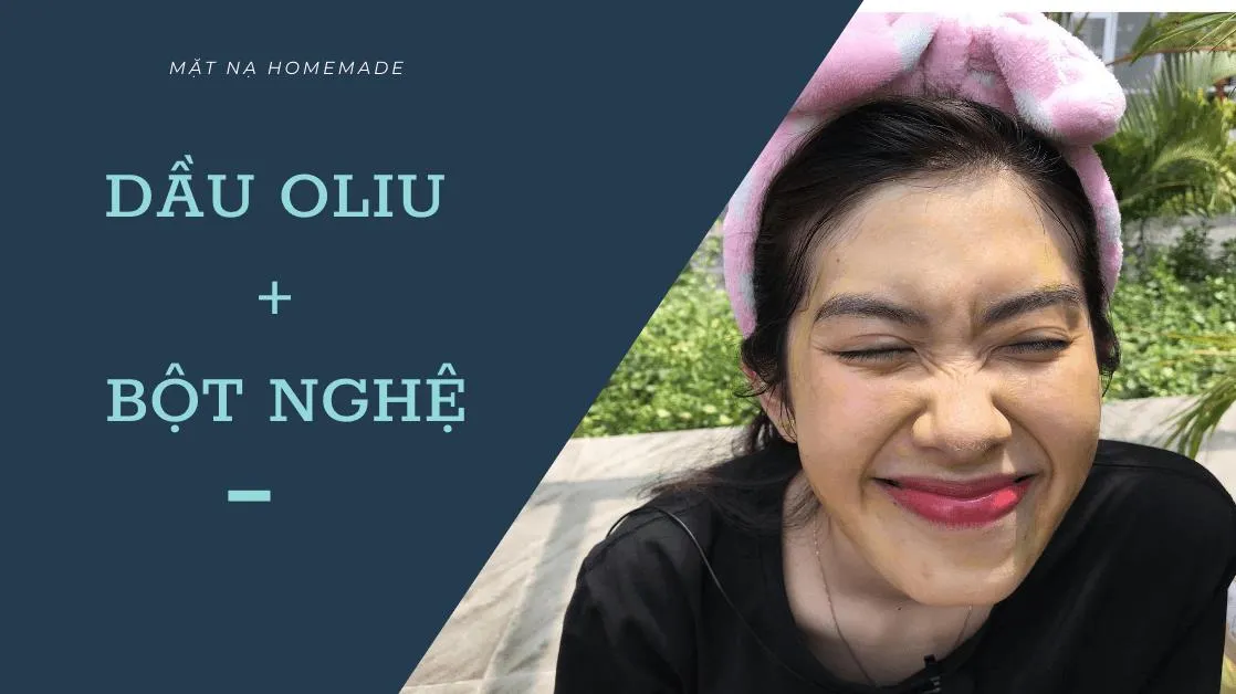 Công thức mặt nạ nghệ dầu ô liu trị mụn, dưỡng trắng, cấp ẩm cho da tại nhà