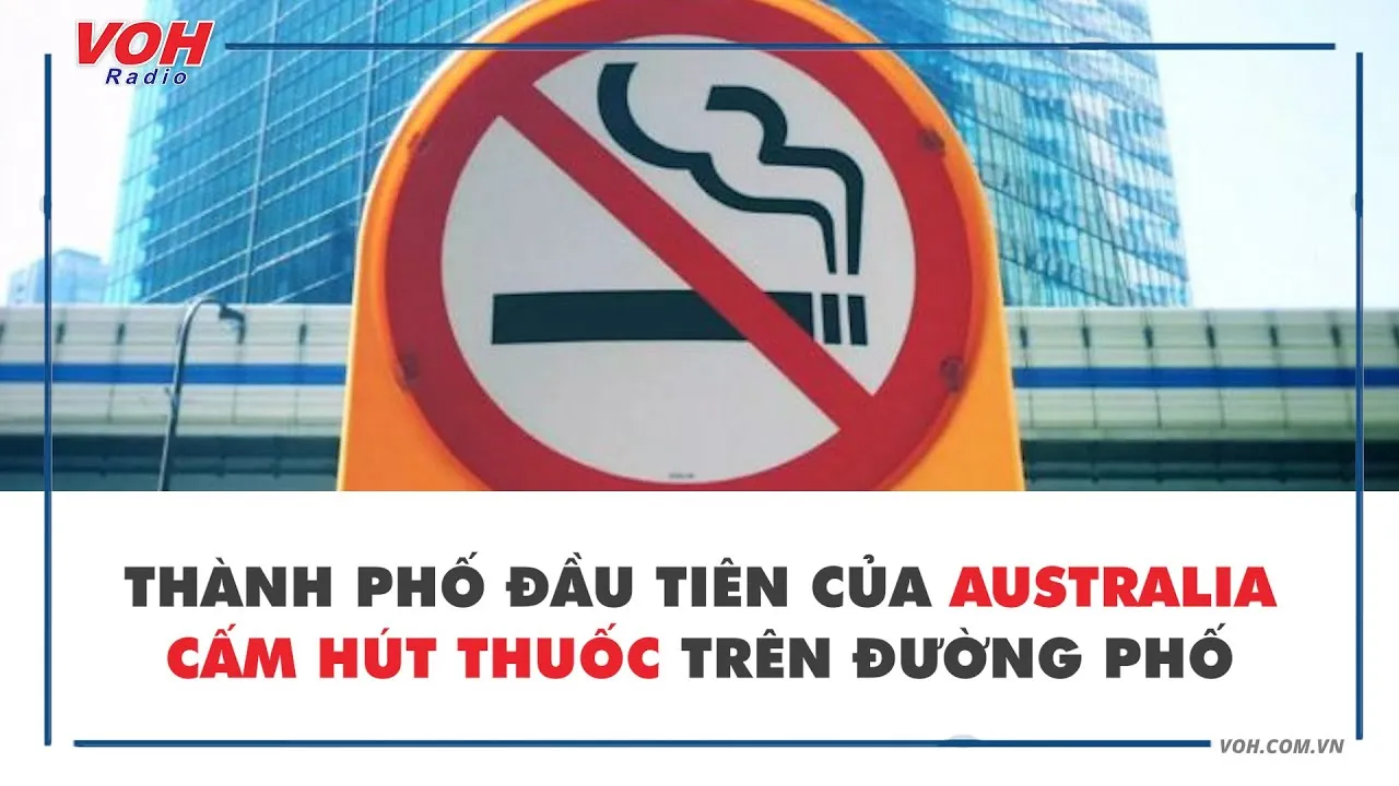 Thành phố đầu tiên của Australia cấm hút thuốc trên đường phố