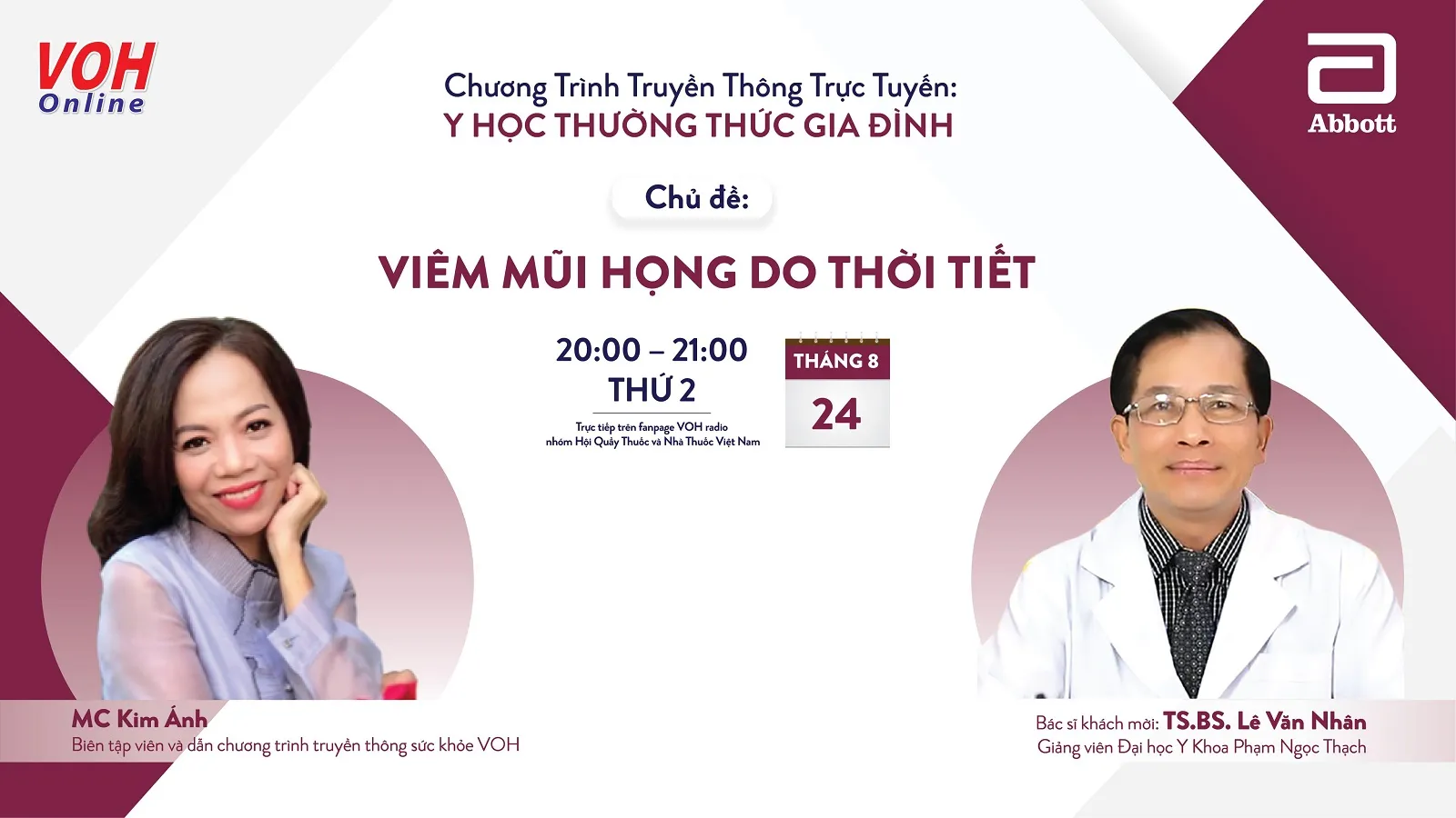 [LIVE] Vì sao viêm họng thường bội thu khi thời tiết thay đổi? - 24/08/2020