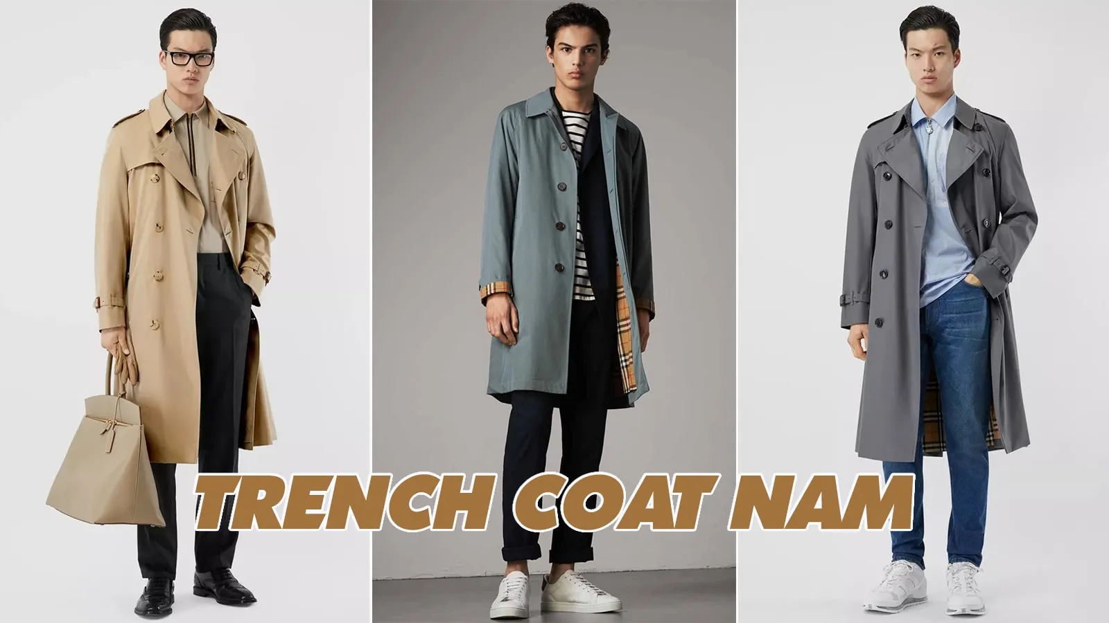 Những mẫu áo trench coat nam đẹp mà bạn cần sắm ngay cho mùa lạnh