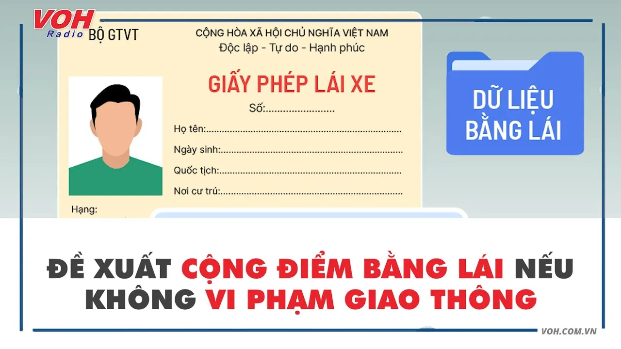 Đề xuất cộng điểm bằng lái nếu không vi phạm giao thông