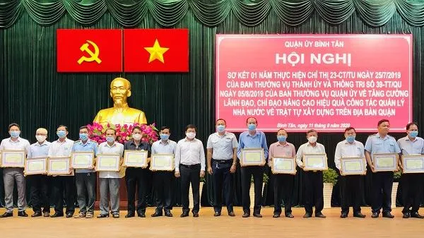 Quận Bình Tân 08 tháng năm 2020 xảy ra 28 trường hợp vi phạm trật tự xây dựng