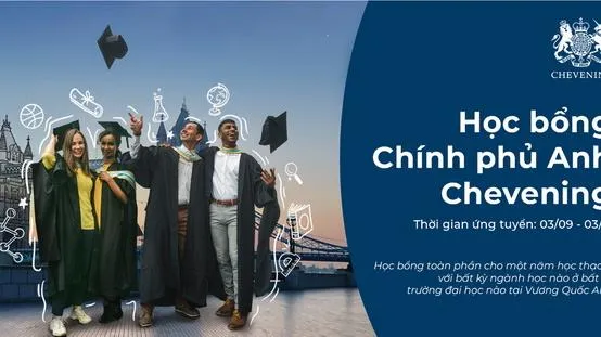 Chính thức nhận hồ sơ ứng tuyển trực tuyến học bổng Chevening năm học 2021/2022