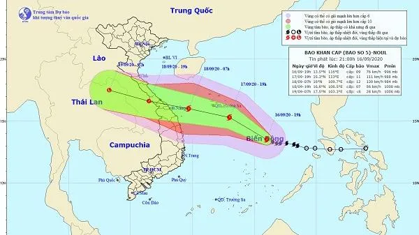 Tin bão mới nhất: Mỗi giờ đi được khoảng 15km và có khả năng mạnh thêm