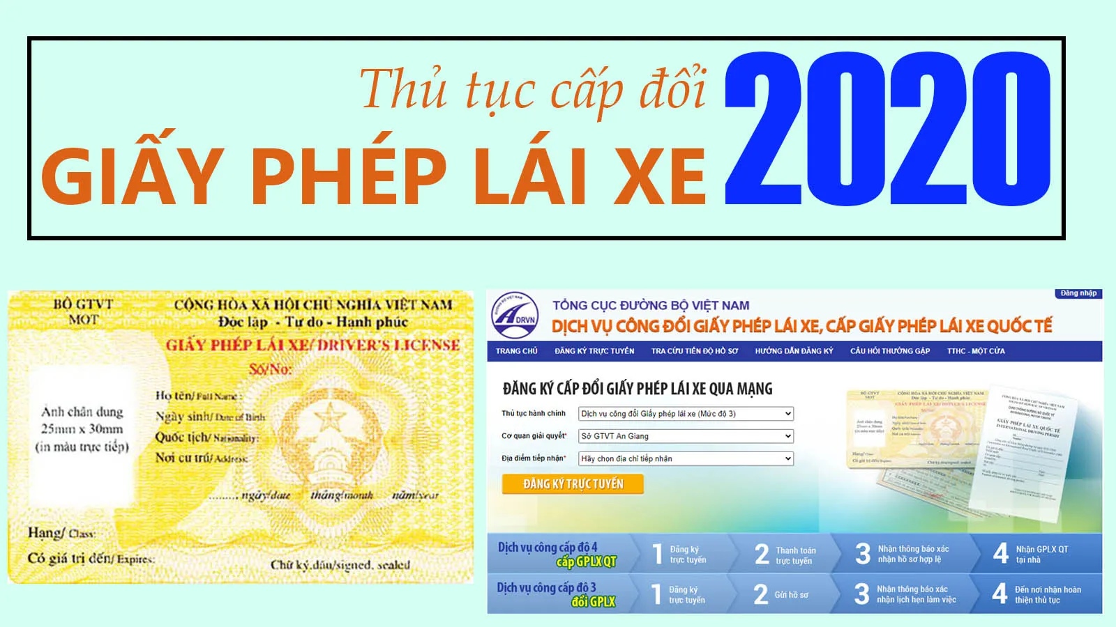 Thủ tục cấp đổi giấy phép lái xe năm 2020 từ A đến Z phải làm những gì?