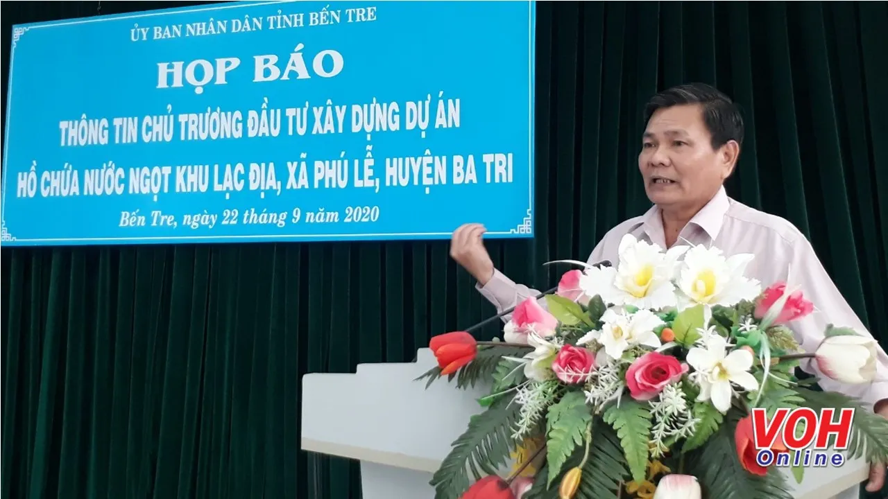 Bến Tre xây hồ chứa nước ngọt kết hợp bảo tồn khu di tích lịch sử cách mạng Bưng Lạc Địa