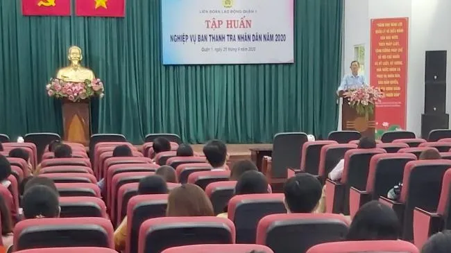 Hội nghị hướng dẫn hoạt động ban thanh tra nhân dân tại Quận 1
