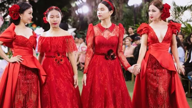 Chị em Minh Tuyết, Cẩm Ly kiêu sa làm vedette show thời trang nhí