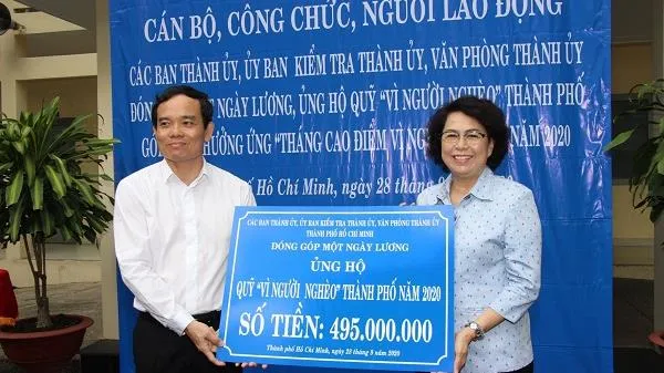 TPHCM phát động đóng góp 01 ngày lương ủng hộ Quỹ “Vì người nghèo” năm 2020