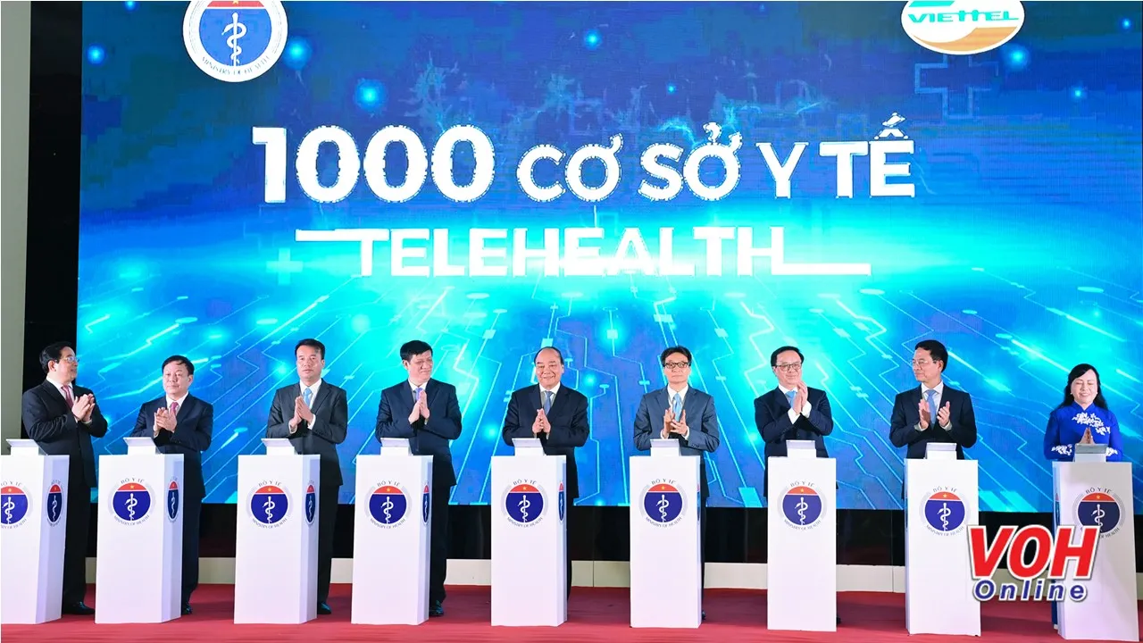 1.000 cơ sở y tế khám, chữa bệnh từ xa; kết nối với 27 bệnh viện tuyến trên đến các bệnh viện tuyến dưới