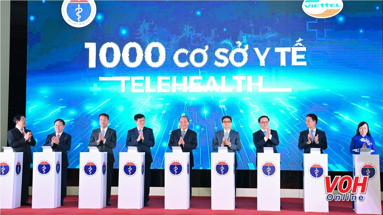 1.000 cơ sở y tế khám, chữa bệnh từ xa; kết nối với 27 bệnh viện tuyến trên đến các bệnh viện tuyến dưới