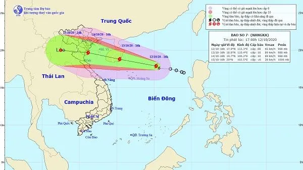 Tin bão mới nhất: Sức gió mạnh nhất vùng gần tâm bão mạnh cấp 8