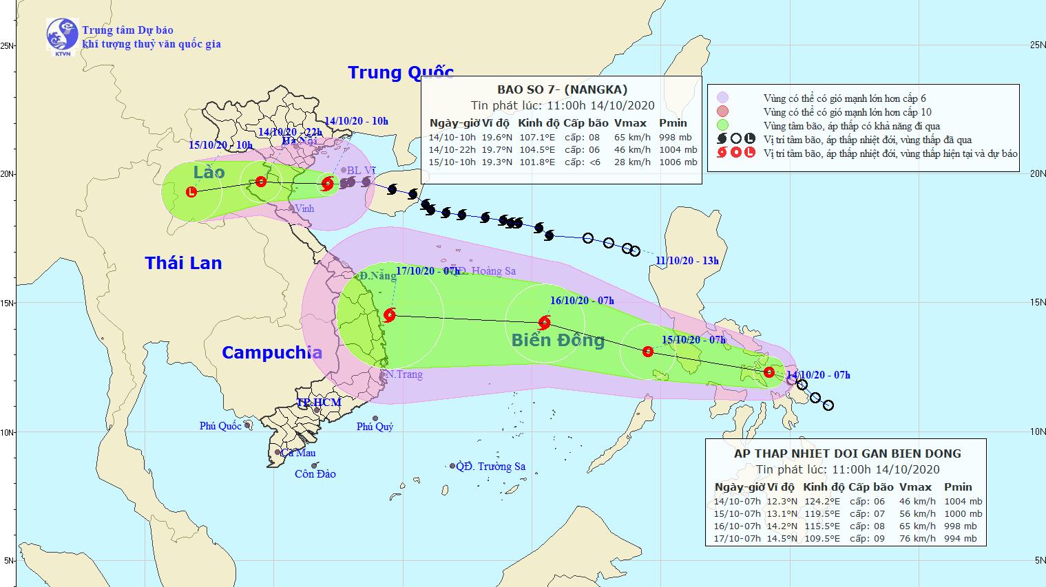 Tin bão số 7: Bão gây mưa to khu vực đồng bằng và ven biển Bắc Bộ