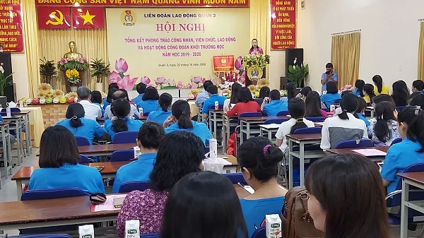Đa dạng hóa các hoạt động công đoàn khối trường học Quận 3