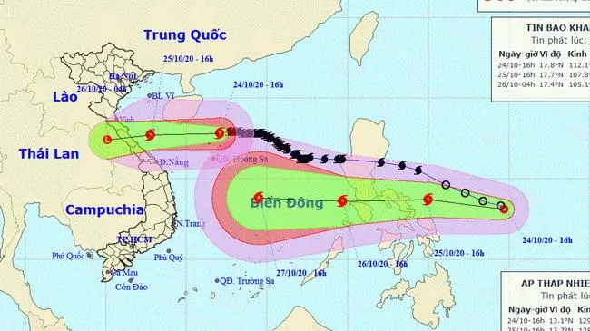 Bão số 8 chưa vào đất liền, thêm một vùng áp thấp đe dọa tiến vào Biển Đông