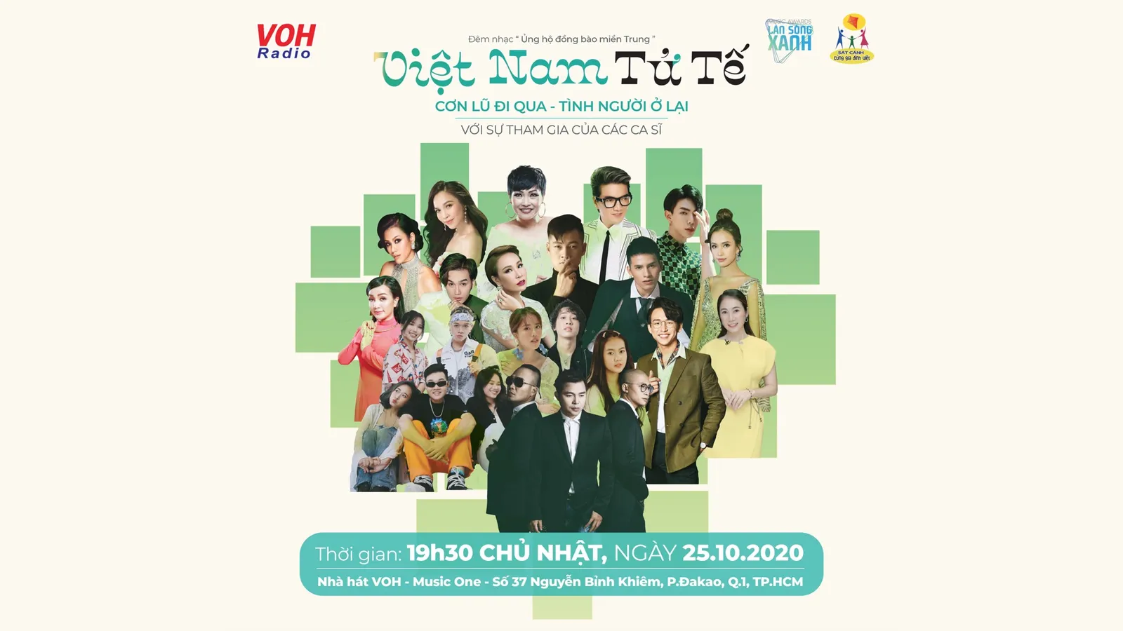 Đêm nhạc Việt Nam Tử Tế gây quỹ ủng hộ đồng bào miền Trung